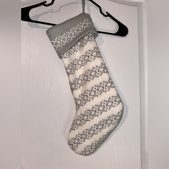 Wonder shop by target stocking Christmas grey white letter m - Picture 5 of 7